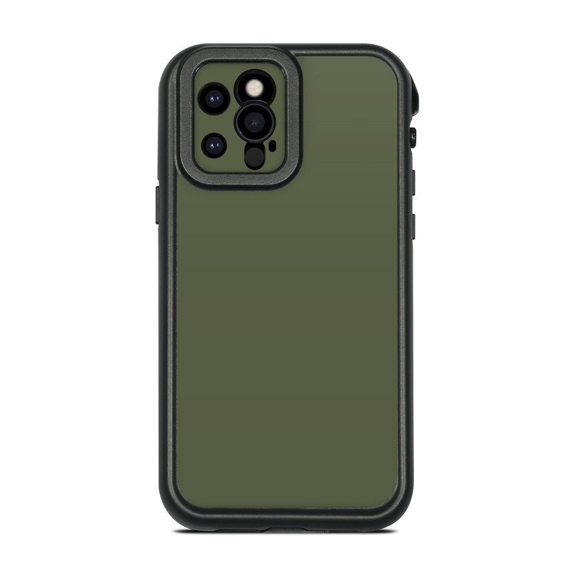 LifeProof iPhone 12 Pro fre Case Skin design of Green, Brown, Text, Yellow, Grass, Font, Pattern, Beige, with green, brown colors