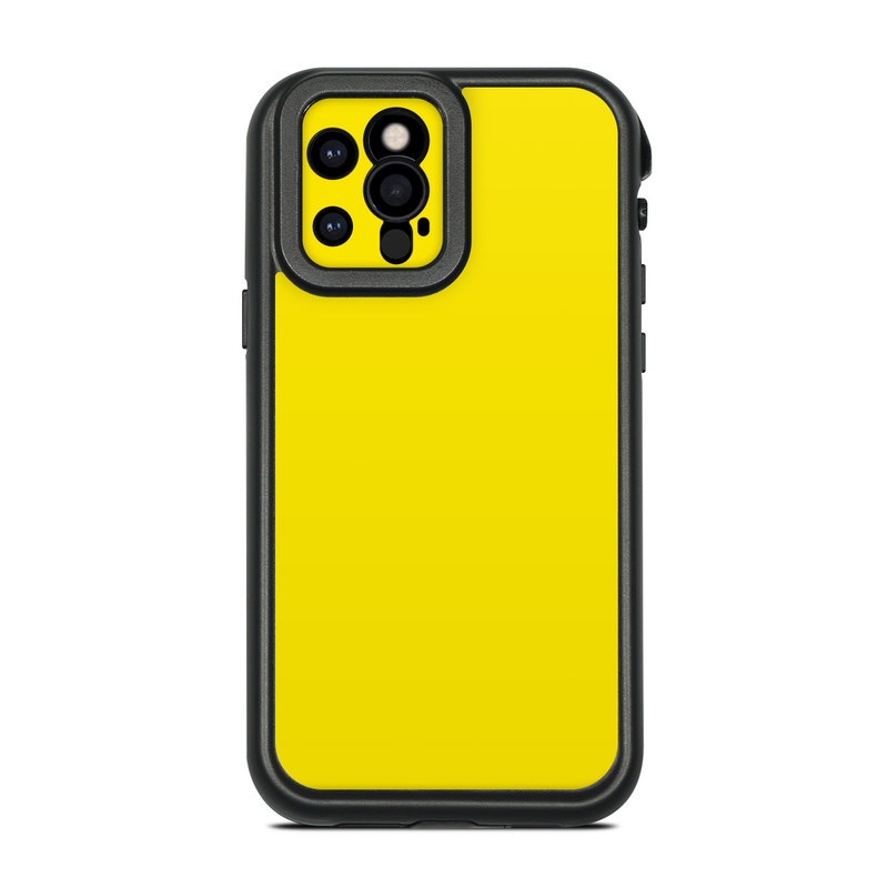 LifeProof iPhone 12 Pro fre Case Skin design of Green, Yellow, Orange, Text, Font, with yellow colors