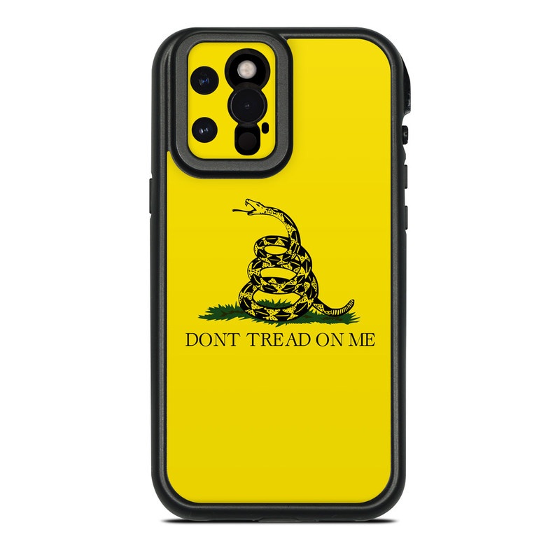 LifeProof iPhone 12 Pro Max fre Case Skin design of Yellow, Font, Logo, Graphics, Illustration, with orange, black, green colors