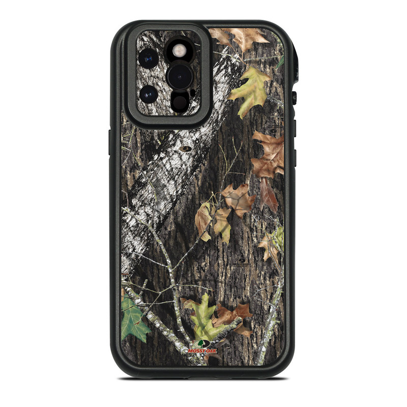 Lifeproof iPhone 12 Pro Max fre Case Skin design of Leaf, Tree, Plant, Adaptation, Camouflage, Branch, Wildlife, Trunk, Root with black, gray, green, red colors