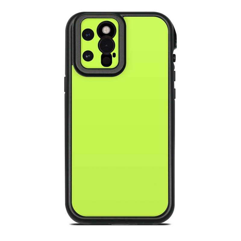 LifeProof iPhone 12 Pro Max fre Case Skin design of Green, Yellow, Text, Leaf, Font, Grass, with green colors