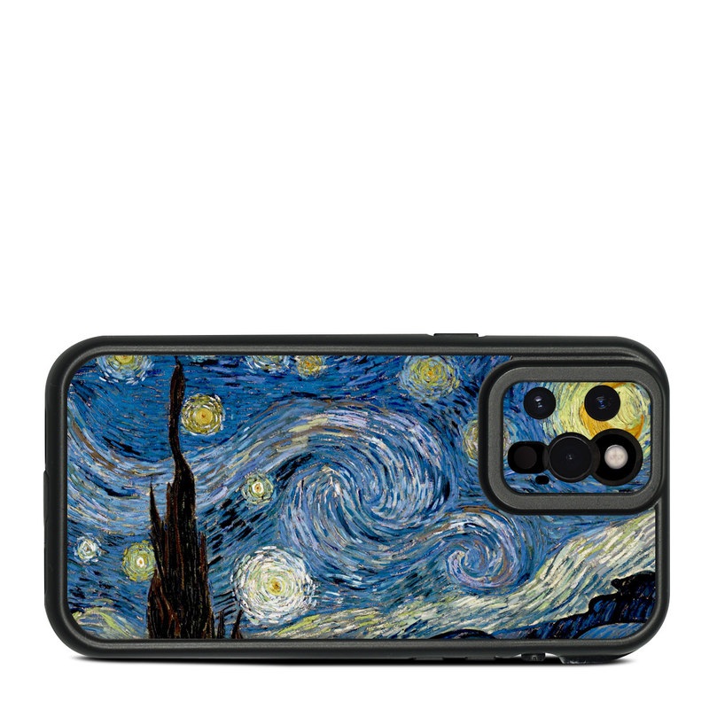 LifeProof iPhone 12 Pro Max fre Case Skin design of Painting, Purple, Art, Tree, Illustration, Organism, Watercolor paint, Space, Modern art, Plant, with gray, black, blue, green colors