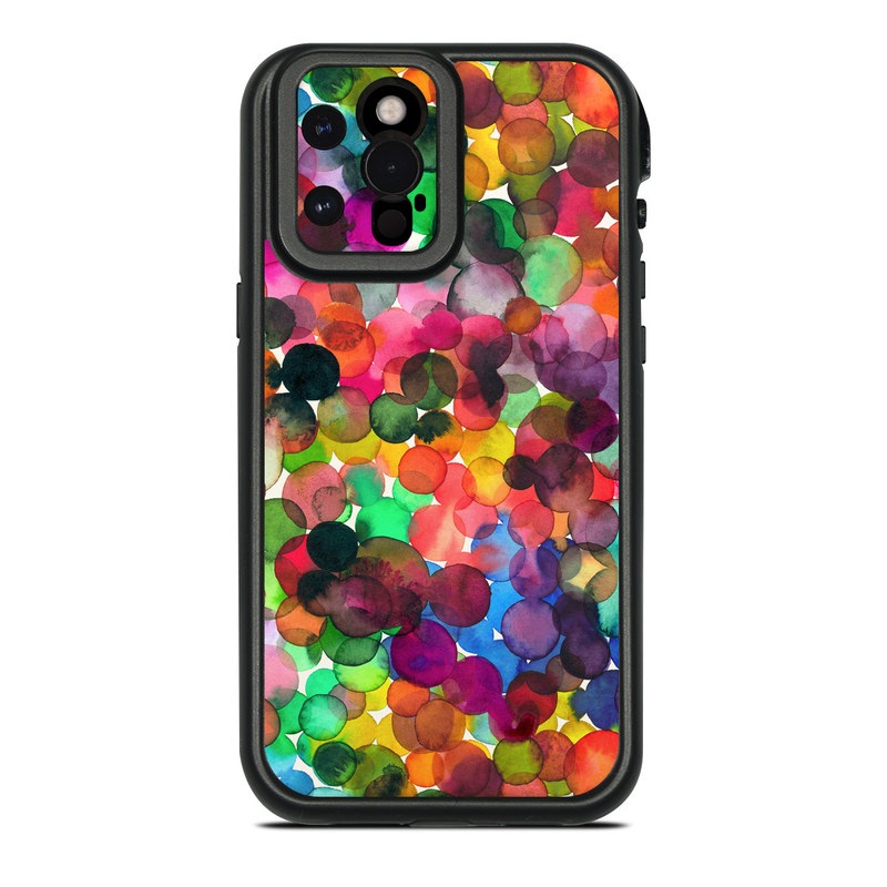 LifeProof iPhone 12 Pro Max fre Case Skin design of Colorfulness, Fashion accessory, with red, white, pink, purple, blue, green, black, yellow, orange colors