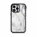 White Marble Lifeproof iPhone 13 Pro fre Case Skin