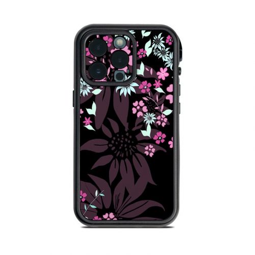 Dark Flowers Lifeproof iPhone 13 Pro fre Case Skin