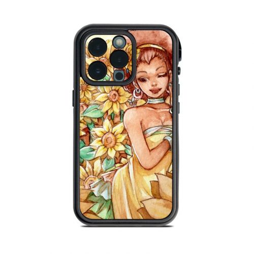 Lady Sunflower Lifeproof iPhone 13 Pro fre Case Skin