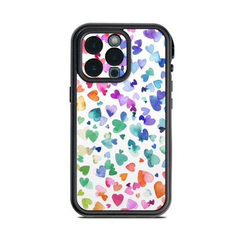 Valentines Love Hearts Lifeproof iPhone 13 Pro fre Case Skin