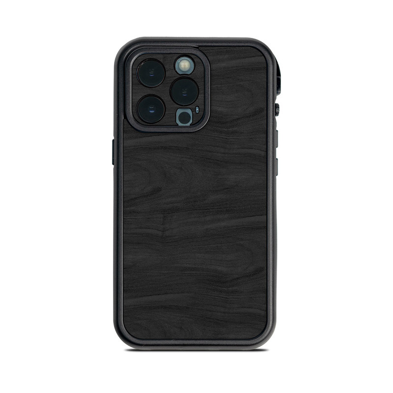 Lifeproof iPhone 13 Pro fre Case Skin design of Black, Brown, Wood, Grey, Flooring, Floor, Laminate flooring, Wood flooring, with black colors