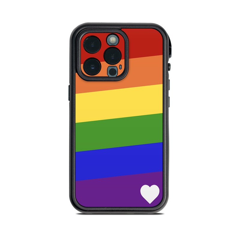 LifeProof iPhone 13 Pro fre Case Skin design of Yellow, Colorfulness, Line, Magenta, Tints and shades, with white, blue, purple, green, yellow, orange, red colors