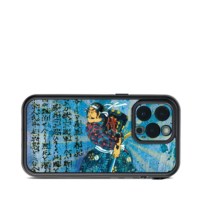 LifeProof iPhone 13 Pro fre Case Skin design of Art, Illustration, Painting, with blue, black, gray, green, red colors