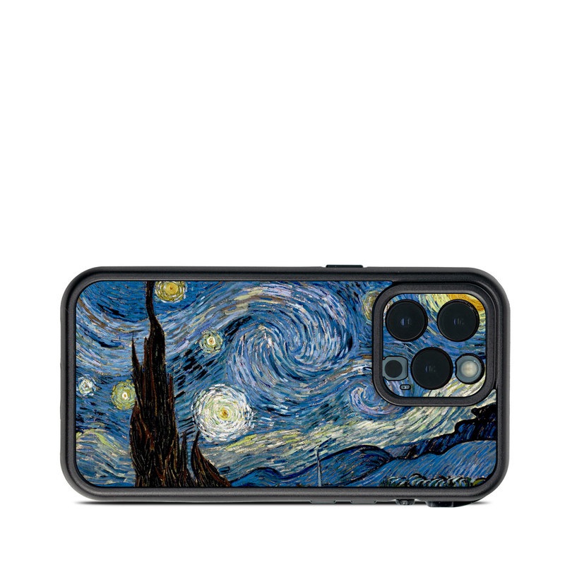 Lifeproof iPhone 13 Pro fre Case Skin design of Painting, Purple, Art, Tree, Illustration, Organism, Watercolor paint, Space, Modern art, Plant, with gray, black, blue, green colors