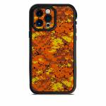 Digital Orange Camo LifeProof iPhone 13 Pro Max fre Case Skin