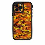 Orange Camo LifeProof iPhone 13 Pro Max fre Case Skin