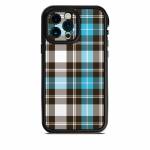 Turquoise Plaid LifeProof iPhone 13 Pro Max fre Case Skin