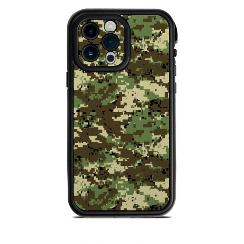 Digital Woodland Camo Lifeproof iPhone 13 Pro Max fre Case Skin