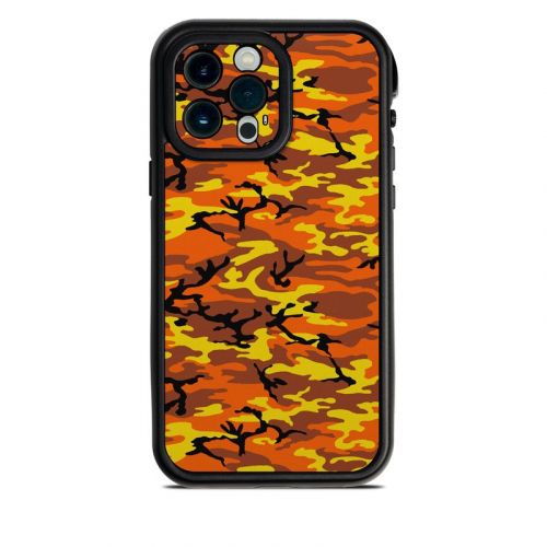 Orange Camo Lifeproof iPhone 13 Pro Max fre Case Skin
