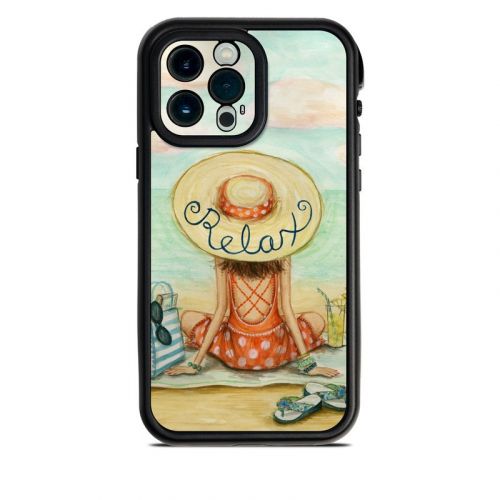 Relaxing on Beach Lifeproof iPhone 13 Pro Max fre Case Skin