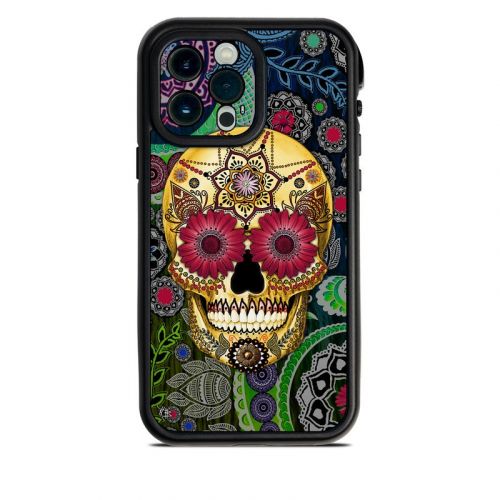 Sugar Skull Paisley Lifeproof iPhone 13 Pro Max fre Case Skin