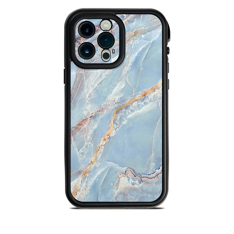Lifeproof iPhone 13 Pro Max fre Case Skin design of Blue, Azure, Aqua, Onyx, with blue, red, orange, white colors