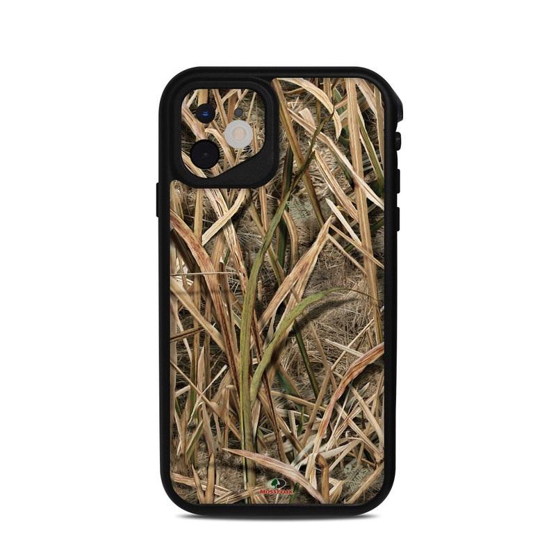 Lifeproof iPhone 11 fre Case Skin design of Grass, Straw, Plant, Grass family, Twig, Adaptation, Agriculture, with black, green, gray, red colors