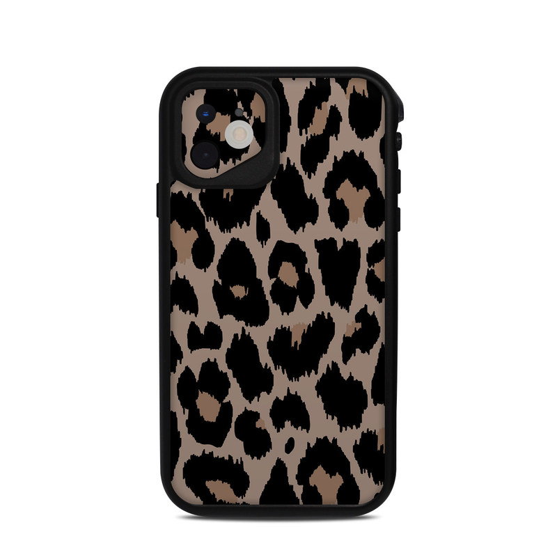 LifeProof iPhone 11 fre Case Skin design of Pattern, Brown, Fur, Design, Textile, Monochrome, Fawn, with black, gray, red, green colors