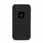 Black Woodgrain LifeProof iPhone X fre Case Skin