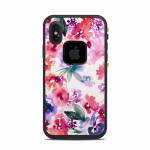Blurred Flowers LifeProof iPhone X fre Case Skin