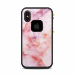 Blush Marble LifeProof iPhone X fre Case Skin