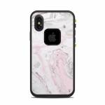 Rosa Marble LifeProof iPhone X fre Case Skin