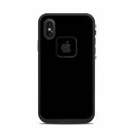Solid State Black LifeProof iPhone X fre Case Skin