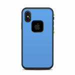 Solid State Blue LifeProof iPhone X fre Case Skin