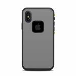 Solid State Grey LifeProof iPhone X fre Case Skin