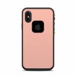 Solid State Peach LifeProof iPhone X fre Case Skin