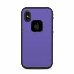 Solid State Purple LifeProof iPhone X fre Case Skin