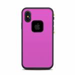Solid State Vibrant Pink LifeProof iPhone X fre Case Skin