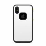 Solid State White LifeProof iPhone X fre Case Skin