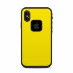 Solid State Yellow LifeProof iPhone X fre Case Skin