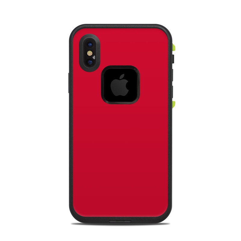 LifeProof iPhone X fre Case Skin design of Red, Pink, Maroon, Purple, Orange, Violet, Magenta, Material property, Font, Peach, with red colors