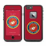 USMC Red LifeProof iPhone 6s Plus fre Case Skin