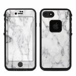 White Marble LifeProof iPhone 8 fre Case Skin