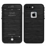 Black Woodgrain LifeProof iPhone 8 Plus fre Case Skin