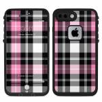 Pink Plaid LifeProof iPhone 8 Plus fre Case Skin