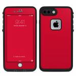 Solid State Red LifeProof iPhone 8 Plus fre Case Skin