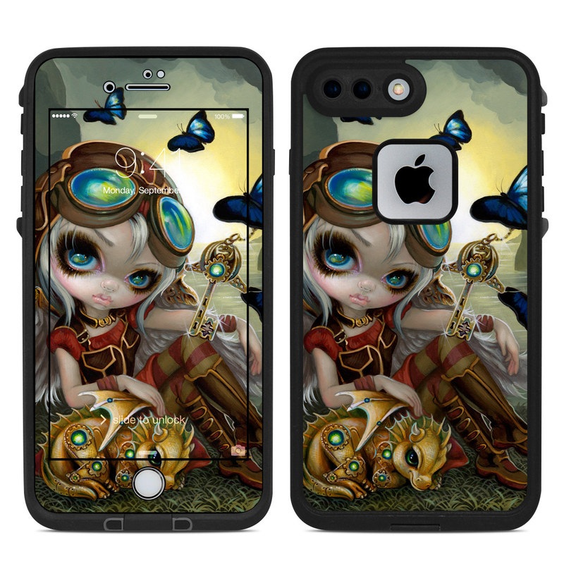 LifeProof iPhone 8 Plus fre Case Skin design of Cg artwork, Illustration, Fictional character, Art, Mythology, Games, Massively multiplayer online role-playing game with black, green, red, yellow, brown, blue colors