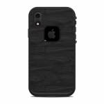 Black Woodgrain LifeProof iPhone XR fre Case Skin