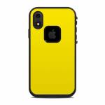 Solid State Yellow LifeProof iPhone XR fre Case Skin