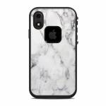 White Marble LifeProof iPhone XR fre Case Skin