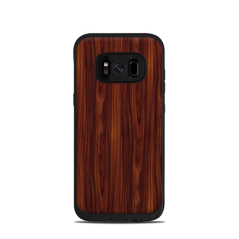 LifeProof Galaxy S8 fre Case Skin design of Wood, Red, Brown, Hardwood, Wood flooring, Wood stain, Caramel color, Laminate flooring, Flooring, Varnish, with black, red colors