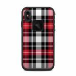 Red Plaid LifeProof iPhone XS Max fre Case Skin