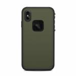 Solid State Olive Drab LifeProof iPhone XS Max fre Case Skin
